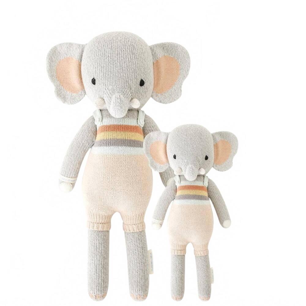 NEW CUDDLE + KIND evan the elephant doll - 20" in grey